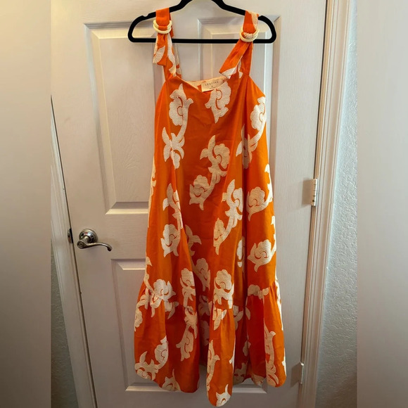ANTHROPOLOGIE Phoebe Flounced Maxi Dress - Picture 4 of 7